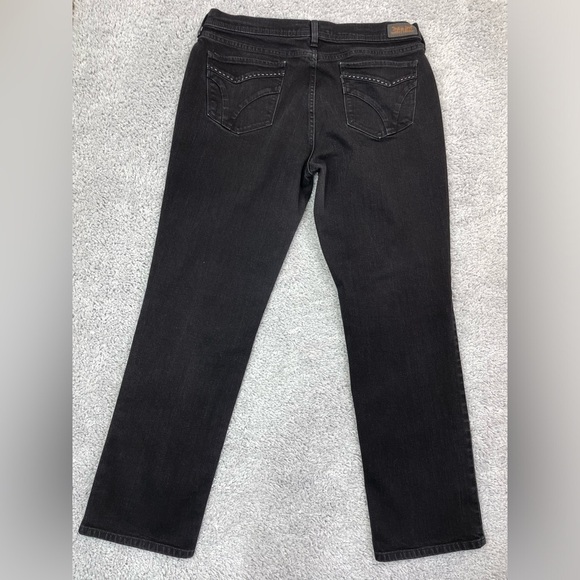 Levi's Jeans Womens 14 Classic Straight Leg 505 Black Denim Wash 505s Plus - Picture 4 of 6